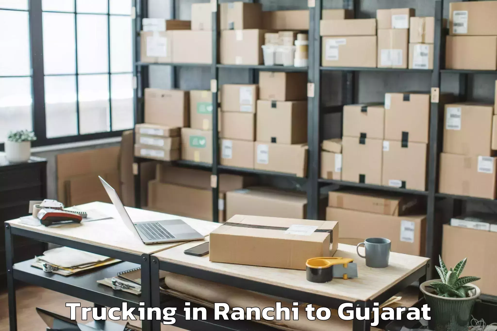 Expert Ranchi to Damnagar Trucking